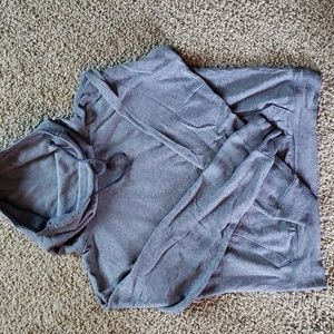 Softest Fleece Crop Sweatshirt grey